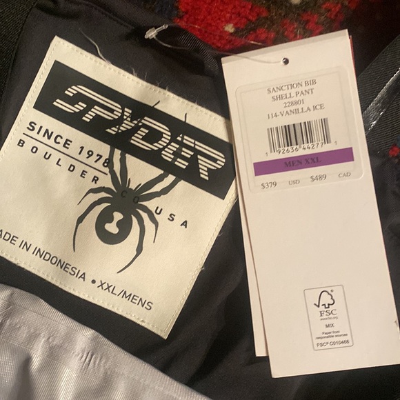 SPYDER SANCTION BIB SHELL PANT MENS XXL NWT $379 - Picture 5 of 8